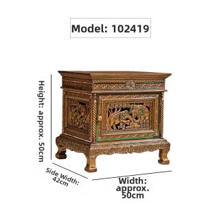 YILI | Retro Bedside Drawer Storage Cabinet