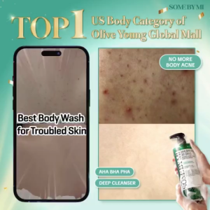 SOME BY MI AHA.BHA.PHA 30 Days Miracle Acne Clear Body Cleanser Body Acne Relief Keratin Exfoliating Oil Control Pore Purifying Soothe Inflamed Skin Tea Tree Centella Body Wash 400g