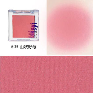 HISYI Single Color Blush Matte Highlight 3D Sunset Natural Flushed Look Cheek Makeup Powder for All Skin Types Made in China