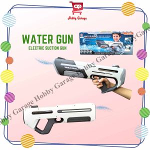 Mainan Pistol Air Self Absorbent Suction Electric Otomatis Water Gun Tembakan Air Anak