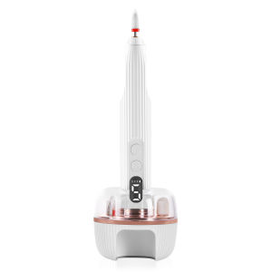 เครื่องตะไบเล็บไฟฟ้า AiQUE เครื่องขัดเล็บแบบชาร์จไฟได้ ระดับมืออาชีพ กำจัดหนังกำพร้า พร้อมหลอดไฟยูวี สำหรับร้านทำเล็บ