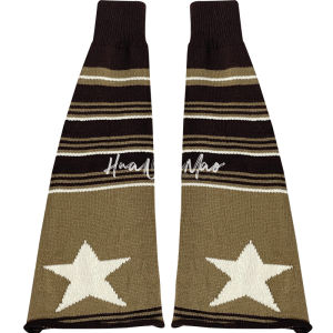 Horn Pile Style Foot Sock XINGX Mixed Color Stripe Knitted Socks Female Subculture Y2g Maillard Coffee Brown Leg Warmer