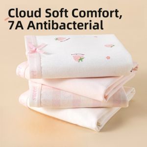 miiow | Cat Person Childrens Underwear Thin Cotton Boys Briefs Antibacterial Flat Angle Pants Safety Shorts All Seasons Elastic Waist