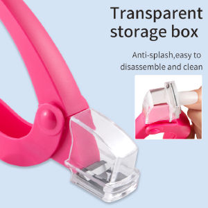 Professional Fake Nail Cutter With Scale U-shaped Nail Clip Tool False Art Manicure Edge Trimmer