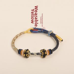 Handcrafted Gold Beads Bracelet Jewelry Gift