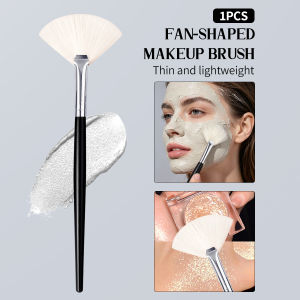 Small Fan Shaped Highlighter Brush Multipurpose Face Makeup Brush for Foundation Brush Blush Brush Contour Brush Powder Brush