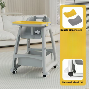Baby High Chair | Adjustable Height | Removable Legs | Soft comfortable waterproof stain-resistant and easy to clean | For Baby Dining Feeding With Compartment Booster