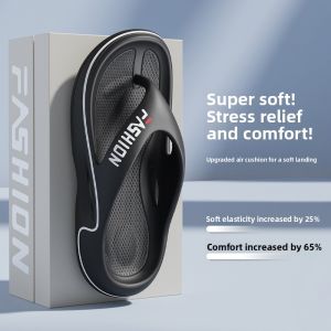 Mens EVA Thong Slippers Summer Thick Bottom Wear-Resistant Beach Sandals Anti-Slip Soft Bottom Slippers Casual Daily Wear