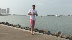 Mens White Short-sleeved Flax Casual Shirts Summer Beach Wear Solid Color Slim fit Short Polo Shirt