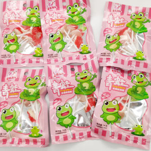 Frog Sugar Lollipop Childhood Memories Xi Hard Candy Hami Melon Watermelon Flavor Childhood Snacks 8090