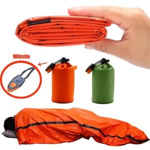 Di Động Chống Nước Khẩn Cấp Sinh Tồn Túi Ngủ Nhôm Mylar Chăn Cho Cắm Trại Ngoài Trời EDC Túi Giữ Nhiệt Bộ Sơ Cứu Cứu Hộ
