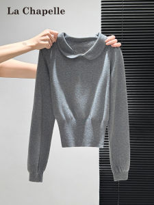 La Chapelle | Doll Collar Waist-Slimming Premium Knit Top