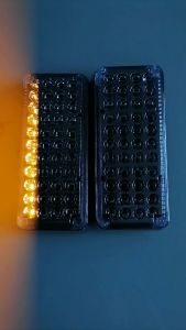 12V Amber-Amber Ambulance Body Blinkers 3"x7" Emergency Vehicle Lights