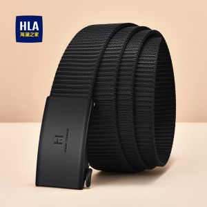HLA | Canvas Automatic Buckle Black Mens Tactical Belt