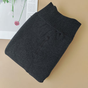 Thickened Fleece Lined Autumn Winter plus Size Womens Thermal Trousers Double Layered High Waist Long Pants Warm And Slimming