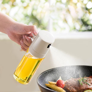 Oil Spray Pot Kitchen Household Glass Spray Dispenser Leakproof Oil Can Air Fryer Spray Bottle