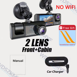 2/3 Channel HD 1080P Car DVR Black Box WiFi Wireless Front Rear Interior Camera with IR Night Vision Video Recording Gift