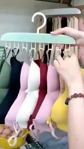 8 Hook hanger multi-hook suspender rotatable tie rack Space-saving Wardrobe Necktie Bra Hangers Hom  Organizers Multi-hook Anti-slip Airing Hangers Stand For Bedroom