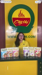 [THÙNG 30 GÓI] - CÂY THỊ - Cháo tươi Cây Thị hương vị Cá lóc đậu xanh Cháo tươi cá lóc đậu xanh Cây Thị ăn liền (240g/gói)