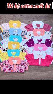 ĐỒ BỘ DÀI BO GẤU CỔ TRỤ CHO BÉ GÁI THUN 100% COTTON 2 CHIỀU HOẠ TIẾT XINH YÊU 9-25KG