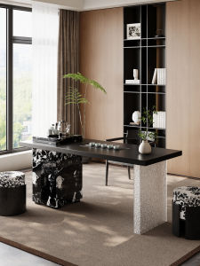 Italian Style Minimalist Tea Table Set Luxury Office Balcony Home Use Designer Rock Board High-End Feeling Tea Making Table
