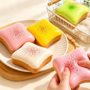 EELHOE | [DO]Soft Simulated Toast Squeeze Toy Stress Relief Slow Rebound Toys Bread Fidget Toys Home Decor Friends Best Gift[DO]