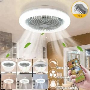 100% Ori E27 kipas Angin Lampu 60W Lampu LED Plafon With Remote JBI