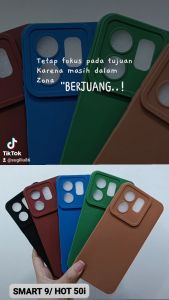 Softcase Infinix Smart 9 / Hot 50i new 2024 Case Hp silikon hijau pink hitam cover casing handphone