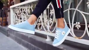 Giày lười nữ giày lười vải đế cao su mềm cao 2p