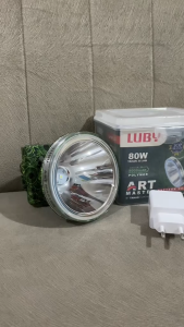 Luby Rechargeable Headlamp Jumbo 80W Batik Cahaya Putih Waterproof 50 Jam L-1913L