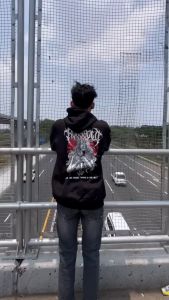 Sweater Hoodie RUNSBOLD Zeus Jumper Pria Wanita Bahan Fleece Ukuran M L XL XXL