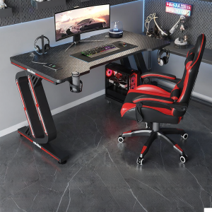 MUYISHENG | Carbon Fiber Gaming Computer Desk for Two