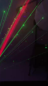 Đèn chiếu LASER 9 Mắt vũ trường cảm biến âm thanh - Đèn LED LARE sân khấu hàng nhập bảo hành 12 tháng