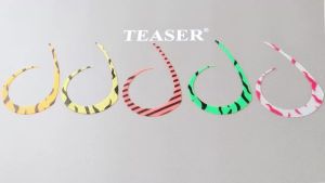 TEASER HK053 Multi-color Slow Pitch Jig Thick Silicone Skirts Sea Fishing DIY Lure Octopus Hooks