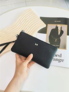 Fashion Big Brand Genuine Leather Long Zipper Wallet Large Capacity High-End Exquisite Clutch Bag First Layer Soft Leather Phone Bag