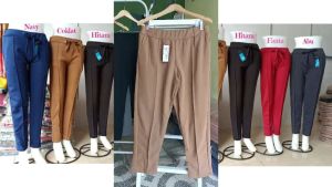 BAGGY PANTS BIG SIZE CELANA LUNA PANJANG JUMBO CELANA PANJANG WANITA BIG SIZE