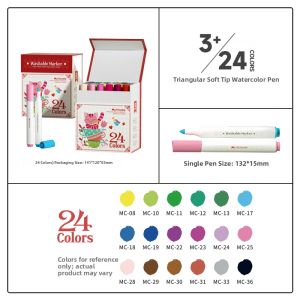 Mobee | Washable Non-Bleed Paintbrush for Kids