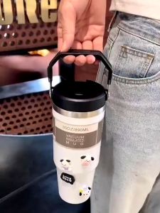 Termos Botol Tumbler Handle Stainless Steel Vacuum Insulated 900 ml /268/4069