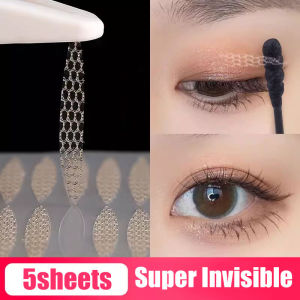 Dorisna 24-240 PCS/Packs Lace Mesh Olive Shape Eyelid Patch Water Sticky Super Invisible Double Eyelid Sticker Beauty Tool
