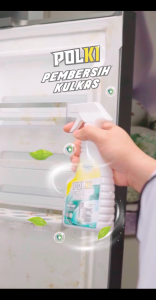 Polki Pembersih Kulkas Refill 1.5L Kemasan Isi Ulang Alami Anti Bakteri Anti Kuman Fridge Cleaner Food Safe dan Praktis Aman Tanpa Residu Menghilangan Bau