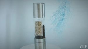 One Two Cups Penggiling Biji Lada 2 in 1 Spices Pepper Grinder 200ml Panduan Restoran Penggiling Garam dan Merica Baja Tahan Karat Penggiling Bumbu Dapur Yang Baru Ditumbuk