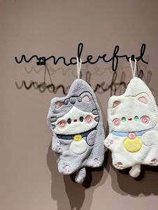 Lap Tangan Cute Cartoon Bulu Tebal Premium / Tebal Menyerap Air Kain Lap Handuk Hand Towel