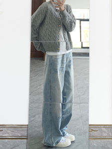 Quần Jeans Denim Ống Rộng Cạp Cao Dài Đến Sàn Phong Cách Đường Phố Mỹ Quần Jeans Nữ Dáng Rộng Cổ Điển Quần Ống Rộng Dài Đến Sàn