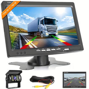 7inch Monitor Heavy Duty Reverse Backup Camera for Truck Park Display CCD Night Vision Backup Reverse Parking Camera