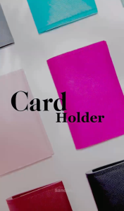 SandSo - Plain Card Holder Lipat 3 Slot Dompet Polos Kecil Kartu Uang Koin Kulit Leather Wallet Mini Faux Premium Pelindung Tempat Compact Ringan Sarung Case Cover Sampul Souvenir Sovenir Gift Kado Hamper Hampers Hadiah Slim Storage Serbaguna Multifungsi