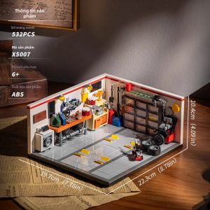 TAOZIAWA | Bộ Mô Hình Gạch Garage Cổ Điển Quà Cho Bé Trai