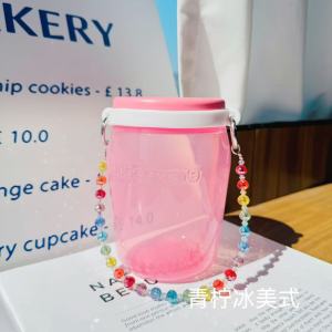 Túi Đựng Cốc Nước Hình Cầu Tinh Khiết Bằng Pha Lê Nhiều Màu Sắc Có Dây Đeo Cầm Tay Phù Hợp Với Cốc Nước Đa Năng