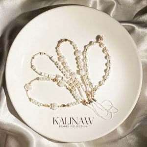 KALINAW Customized Pearl & Shell Beaded Keychain/ Phone Charms