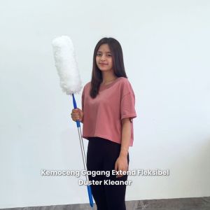Kleaner Kemoceng Dengan Gagang Extend Fleksibel Microfiber Duster Serbaguna GSE002