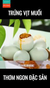 Trứng vịt muối biển tươm dầu trứng vịt biển muối thơm ngon Trung Quốc 70-80g